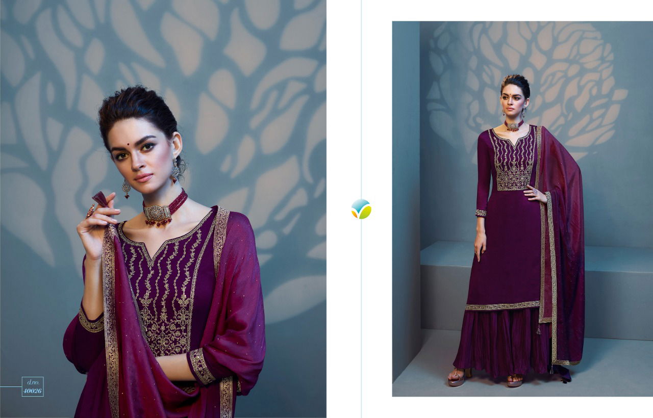 Vinay Tumbaa Roza New Exclusive Wear Georgette Ready Made Suit Collection